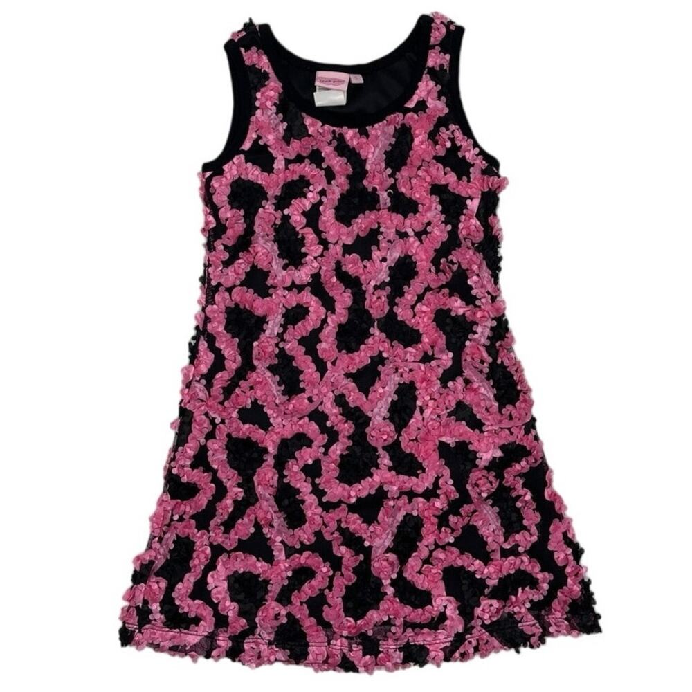New Lipstik Girls 3D ribbon dress - Barbie pink! NWT size 5